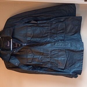 Madewell Rain Slick Trench Coat Jacket Plaid Check lining Size S